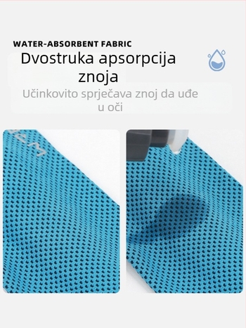 WRELS Ljetni osvježavajući sportski čelenka za glavu za muškarce i žene, upijajuća znojna traka za glavu, antiperspirantna traka za trčanje i košarku