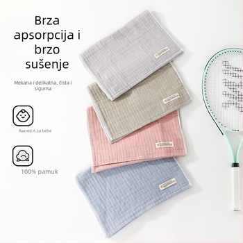 Pamučni ručnik za sport i dom, mekan, tanak, brzo suši, 100–120 g