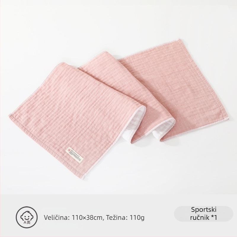 Pamučni ručnik za sport i dom, mekan, tanak, brzo suši, 100–120 g