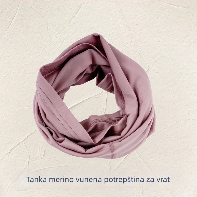 Merino vuneni šal za vrat i vanjska kapa za vožnju biciklom, vjetrootpornost, upija znoj, svestrani tubus šal