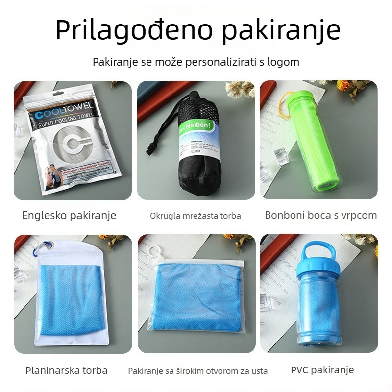 Chladi ručnik, poliester, 140 g/m2, jedno vlakno, apsorpcija 0–5 s