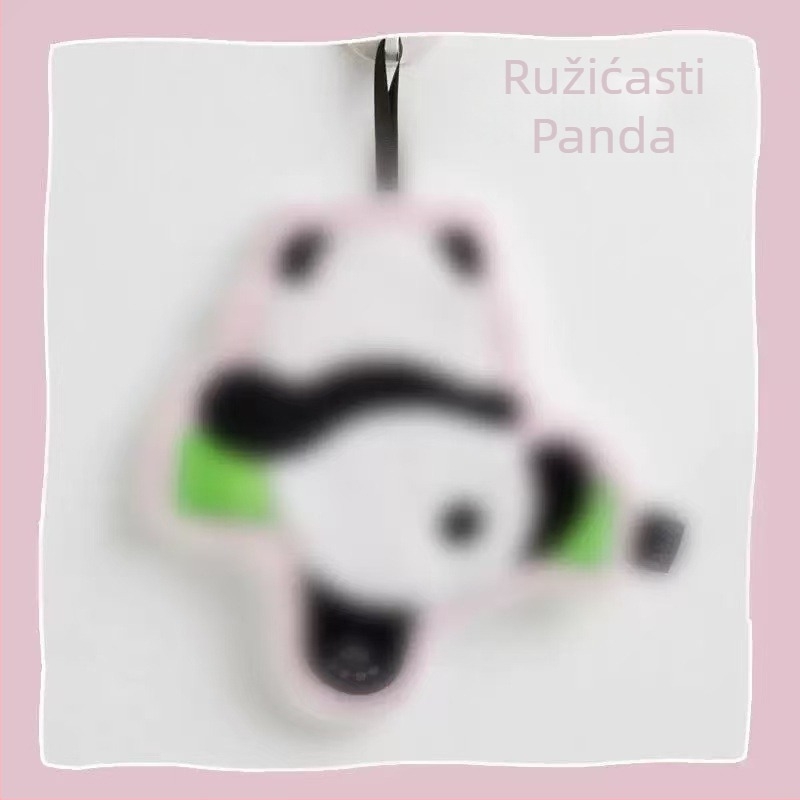 Panda ručnik za ruke za dječju kupaonicu, koralni fleece, 120D, 30–50 g, izvezen, šivan, obična tkanina