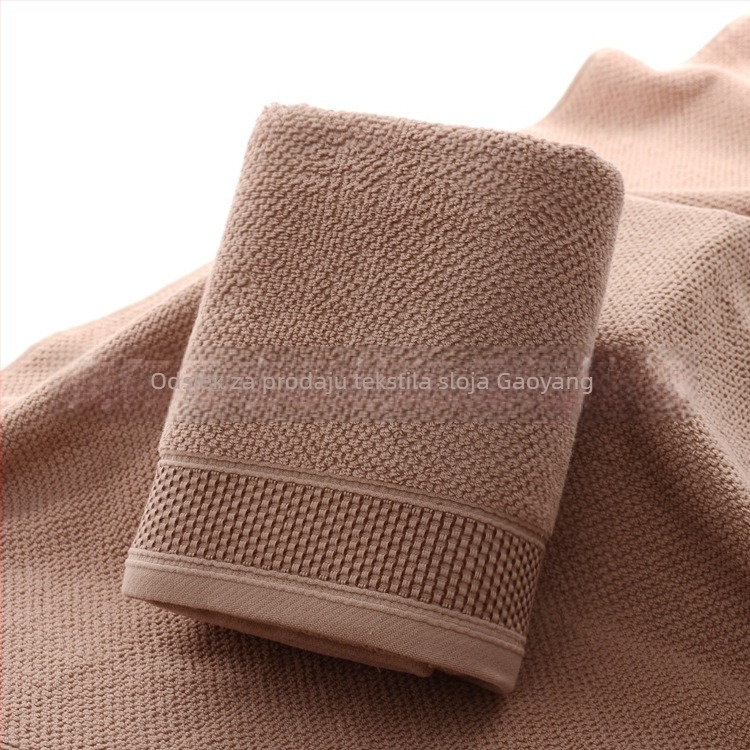 Pamučni ručnik za tijelo i ručnik za lice, Jacquard tkanina, 32s pređa, 100–120 g/m², 95% pamuk, prilagodljivo