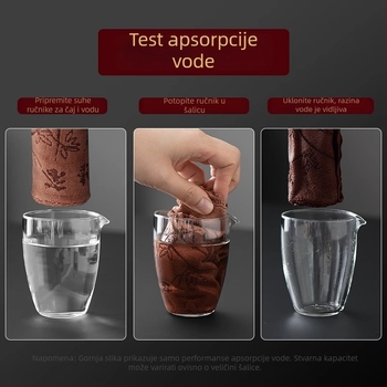 Zen inspirirana krpa za čaj – debela i upijajuća, mikrovlakno (Materijal: Mikrovlakno; Težina: 25 g; Apsorpcija: Normalna)