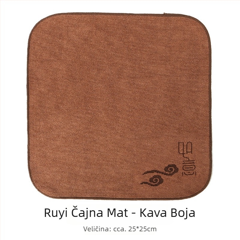 Krpa za čaj od mikrovlakana – visoko upijajuća, debeli materijal; za dasku za čaj i stol; dizajn inspiriran Ruyi