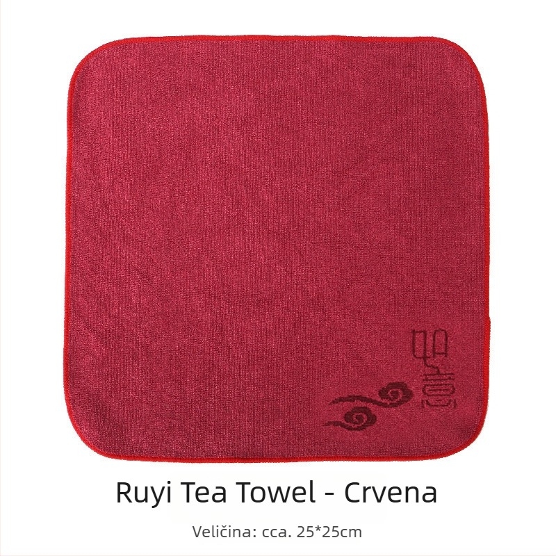 Krpa za čaj od mikrovlakana – visoko upijajuća, debeli materijal; za dasku za čaj i stol; dizajn inspiriran Ruyi