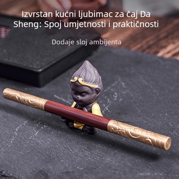Kreativan alat za čajnu ceremoniju: čajna igla, Sun Wukong nož za čaj od ebony i rosewood, alat za otvaranje Pu'er čajnih pločica, dodaci za čajni set