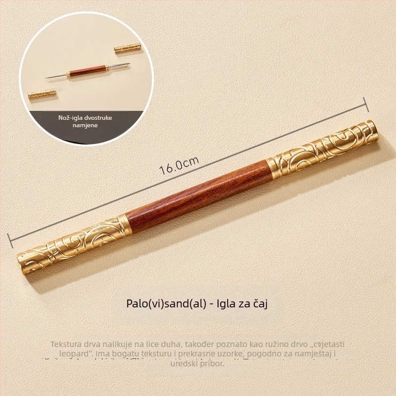 Kreativan alat za čajnu ceremoniju: čajna igla, Sun Wukong nož za čaj od ebony i rosewood, alat za otvaranje Pu'er čajnih pločica, dodaci za čajni set