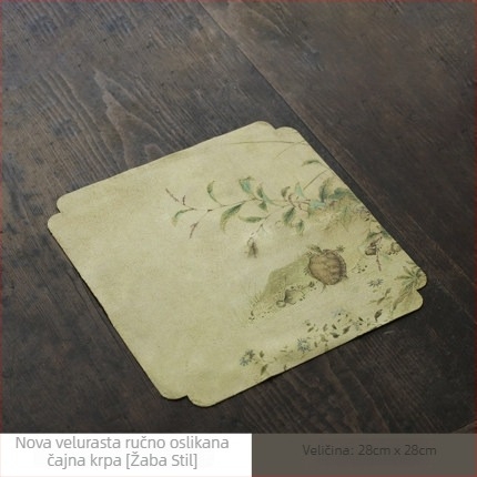 Baršunasti ručnik za čaj, upija, kineski zen stil, krpa za čaj i podloga za ceremoniju čaja