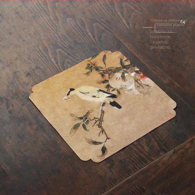 Baršunasti ručnik za čaj, upija, kineski zen stil, krpa za čaj i podloga za ceremoniju čaja