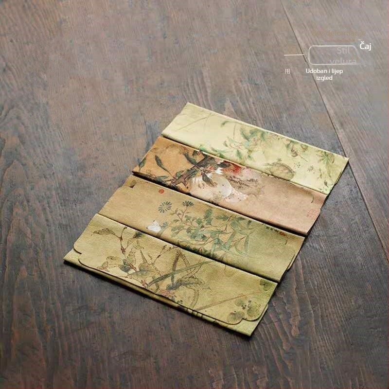 Baršunasti ručnik za čaj, upija, kineski zen stil, krpa za čaj i podloga za ceremoniju čaja