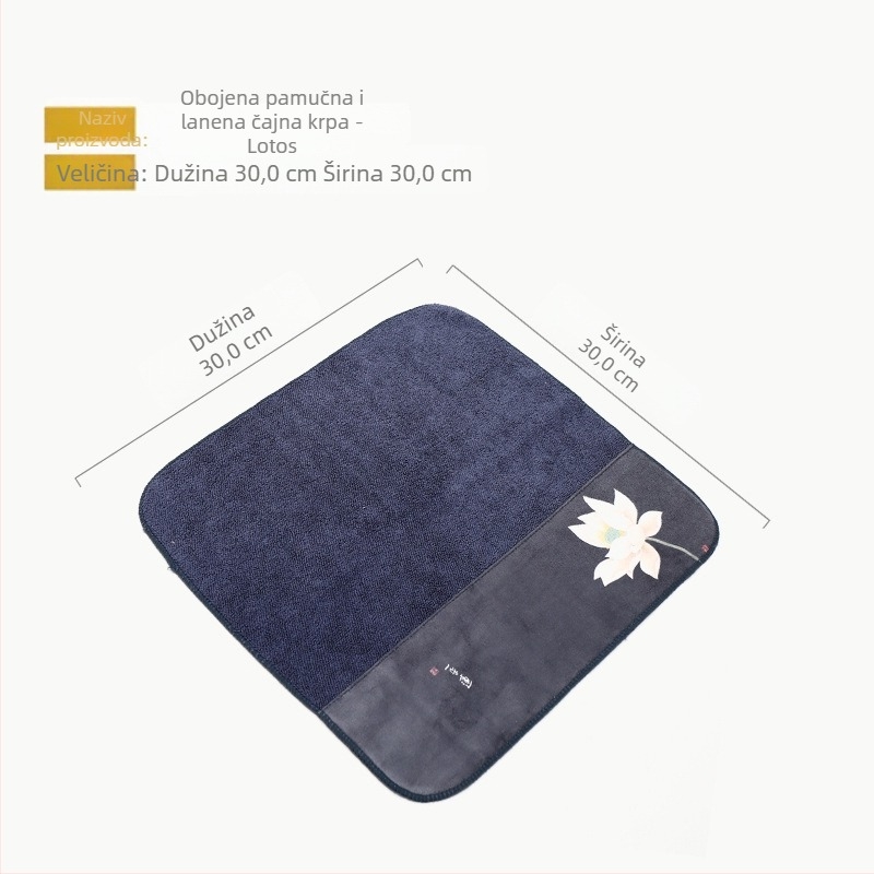 Tekstilni dodatak za čajnu ceremoniju – Dehua podrijetlo, tiskani logotip, prvostupanj kvalitete, licencirana privatna oznaka