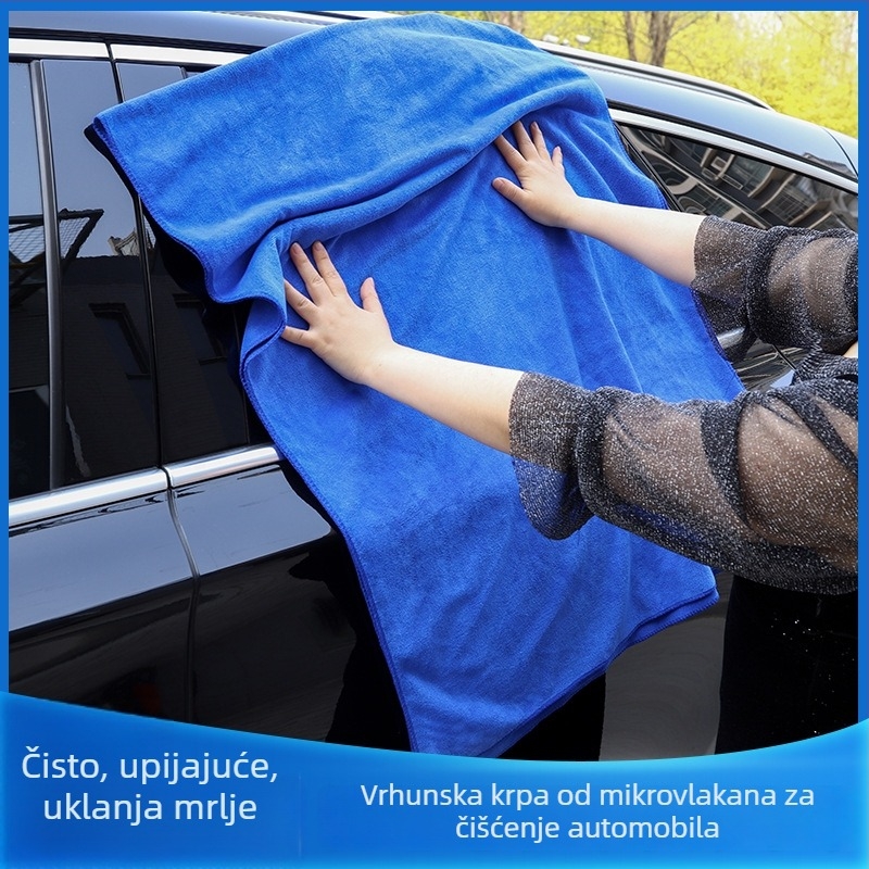 Apsorpcijska krpa za unutarnje čišćenje automobila, mikrofiber krpa za pranje auta, debela