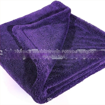 Krpa za auto od mikrovlakana, dvostrana, uvijena tkanina, za pranje automobila