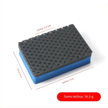 Set za čišćenje automobila: spužva; uključuje rukavice i krpu