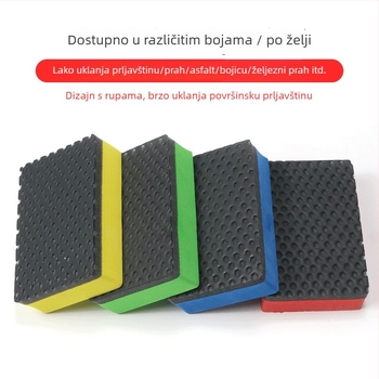 Set za čišćenje automobila: spužva; uključuje rukavice i krpu