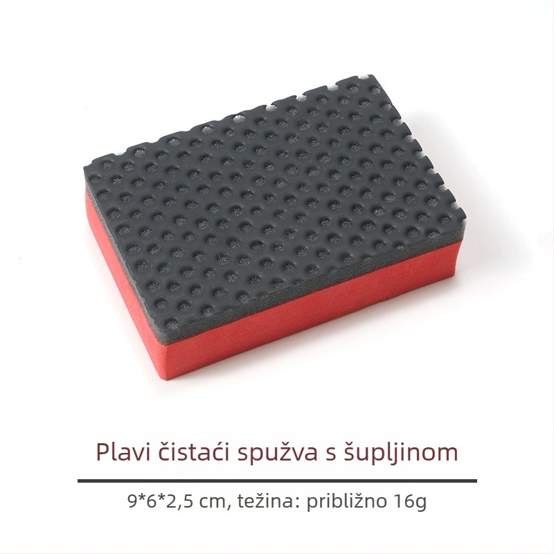 Set za čišćenje automobila: spužva; uključuje rukavice i krpu