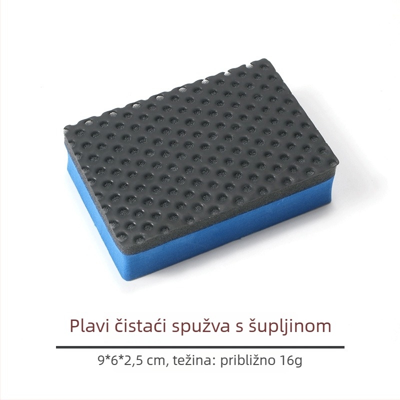 Set za čišćenje automobila: spužva; uključuje rukavice i krpu