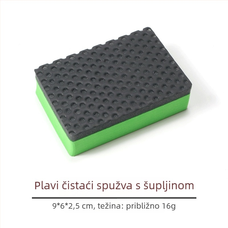 Set za čišćenje automobila: spužva; uključuje rukavice i krpu