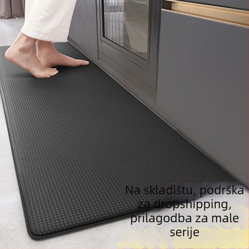 Kvadratna PVC kožna kuhinjska prostirka, vodootporna, otporna na ulje, protuklizna, protiv umora, periva