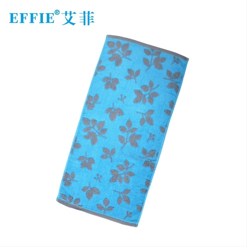 Effie ručnik od 100% pamuka, Jacquard tkanina s visokim i niskim vlaknom, rezani pliš, 90 g/m², apsorpcija 0-5 s, otisnut logo