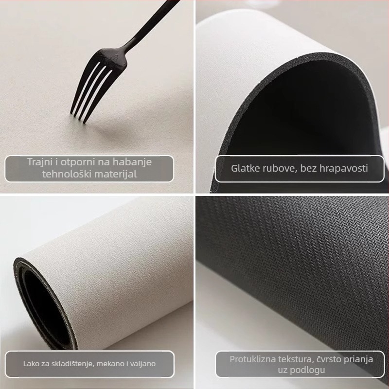 Karikaturalni kupaonski tepih, od diatomita, profilirani oblik, tiskarska tehnika, ručno pranje