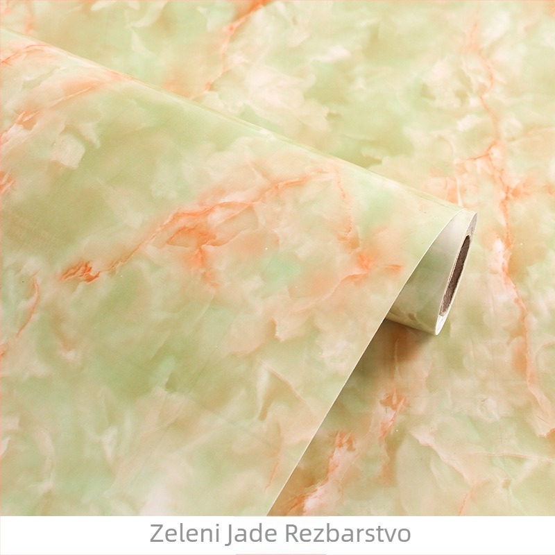PVC vodootporna zidna naljepnica s imitacijom mramora, za dnevni boravak i restoran, moderan stil