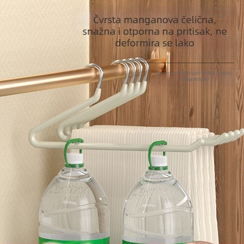 Držač za hlače od nehrđajućeg čelika, u obliku goske, s protukliznim klipsama za kućni ormar, moderni minimalistički stil