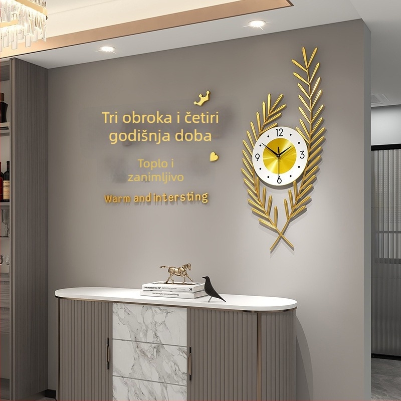 Akrilni 3D zidni sat s ogledalom naljepnicom, moderan minimalistički zidni dekor za dnevni boravak, restoran i poslovne prostore