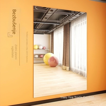 Zidno ogledalo za plesni studio s metalnim okvirom, jednostavan modern stil, druga metoda obrade, Chi weng
