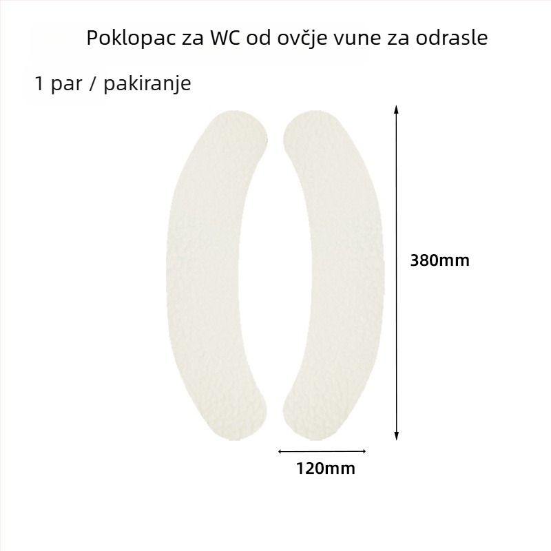 Dječja plišana samoljepljiva podloga za sjedalo toaleta, periva, prilagodljiva rezanjem, topla, Quan Lekang