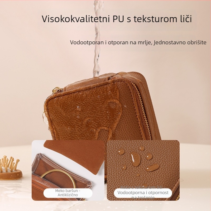 PU materijal, flip poklopac, Lychee uzorak, čvrsta konstrukcija, moderni minimalistički stil