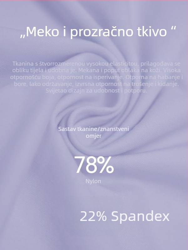 Cross-back sportski grudnjak za žene, potpuno košarice s srednje oblikovanim košaricama, bez žice, materijal Nylon 78% / Spandex 22%, uključene uloške za dojke
