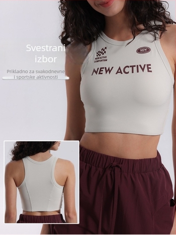 TYAK Yoga top s sportski grudnjak s punim košaricama, najlon 75% / spandeks 25%, pun košarice, čvrste dvostruke naramenice, za trčanje i trening