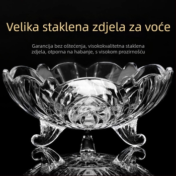 Staklena ploča za voće, moderni minimalistički stil, premium kvaliteta
