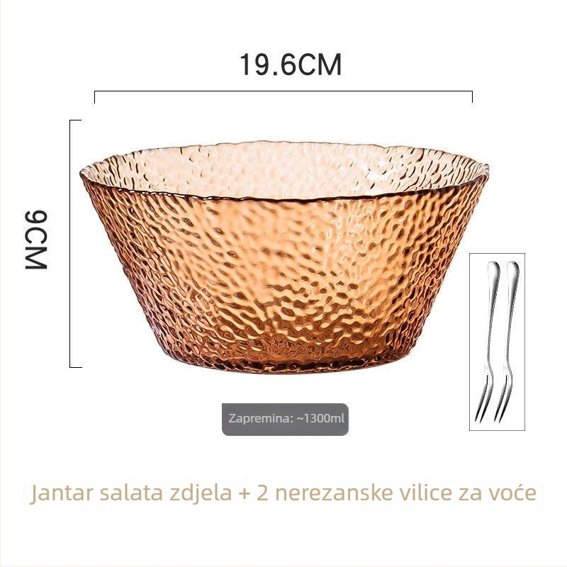 Staklena ploča za voće, moderni minimalistički stil, premium kvaliteta