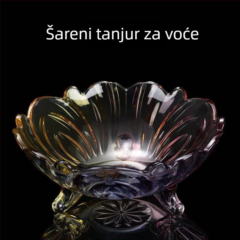 Staklena ploča za voće, moderni minimalistički stil, premium kvaliteta