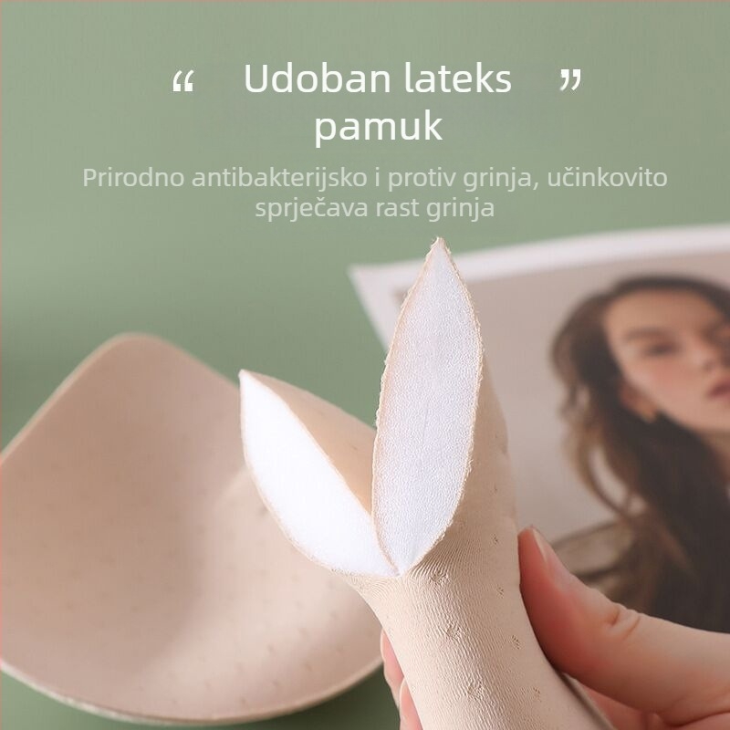 Najlon grudna jastučić - 2 cm debljine, prozračna, upija znoj, nevidljiva podrška za sportski prsluk