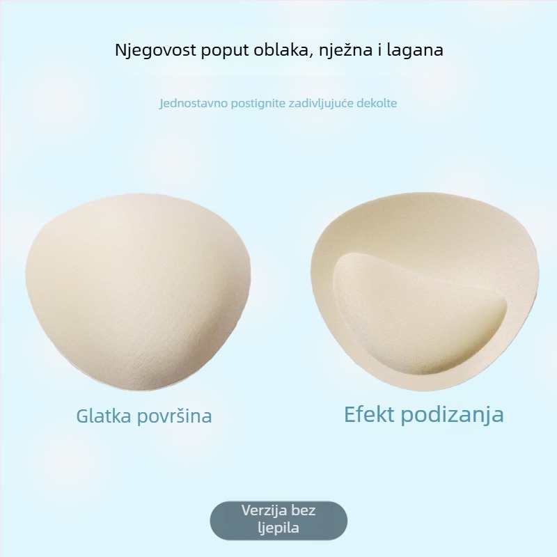 Silikonske grudne jastučiće u obliku gusjeg jajeta, debeli, samoljepljivi, prozirni, nevidljivi