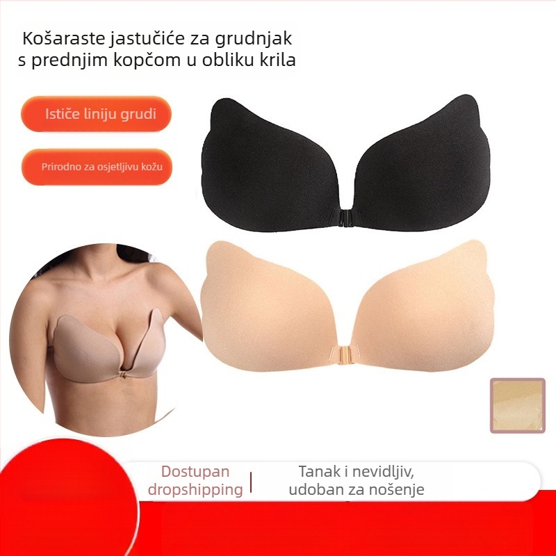 Ljepljene uloške za grudnjak, krilastog oblika, silikon, prozračni, nevidljivi