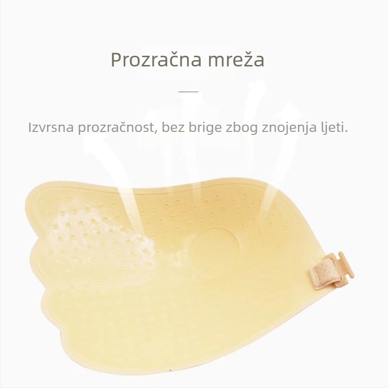 Ljepljene uloške za grudnjak, krilastog oblika, silikon, prozračni, nevidljivi