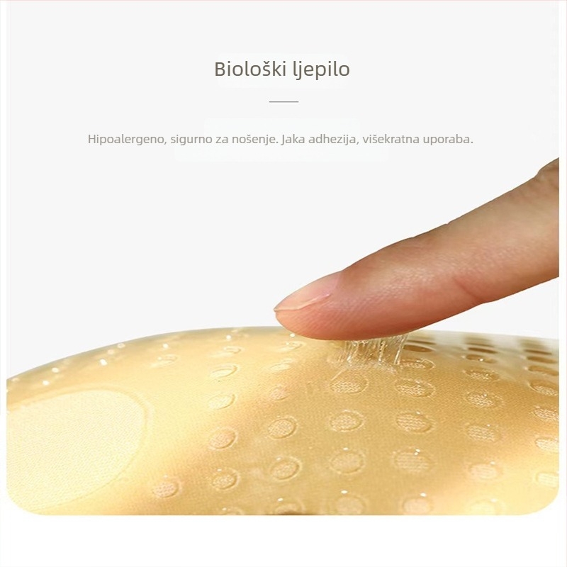 Ljepljene uloške za grudnjak, krilastog oblika, silikon, prozračni, nevidljivi