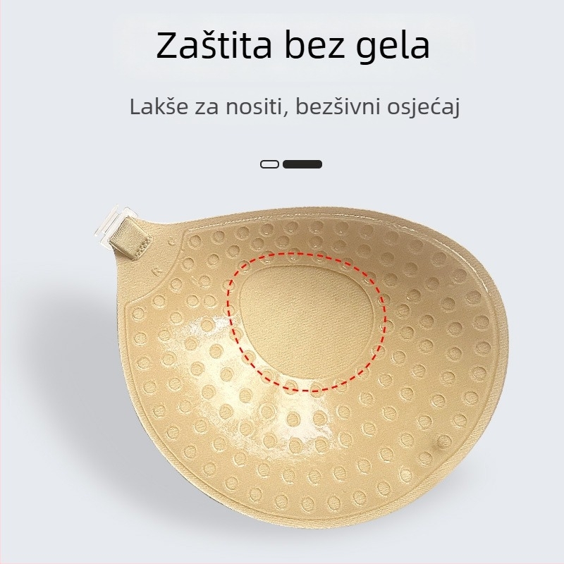 Push-up maska za grudi za male grudi i ravno prsa — nevidljiva, debela šalica kružnog oblika, od najlona, brend Uvome