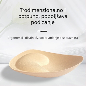 Trokutasti dvostrano bezljepljeni nevidljivi jastučići za grudnjak od pjene; materijal: najlon; debljina: uvećana; funkcija: povećavaju poprsje; izlazak na tržište ljeto 2025; brend: Foreign stars