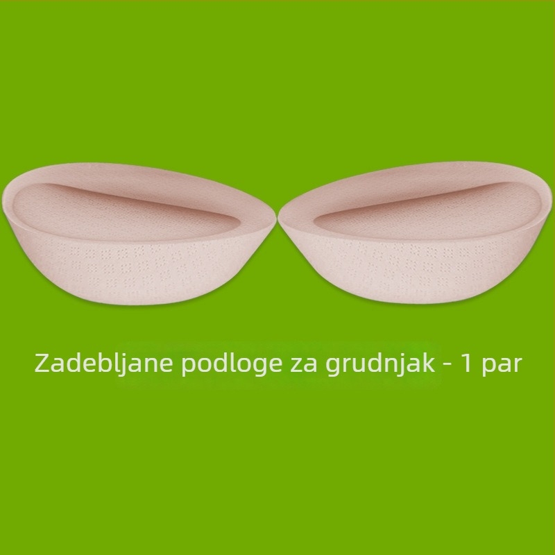 Izvadive umetke za sportski grudnjak s 8 cm debelim jastučićima, proširuju čašice i debelu unutarnju podstavu