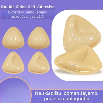Trokutasti dvostrano ljepljivi ulošci za prsa, od najlona, debeli, za skupljanje i naglašavanje u obliku V