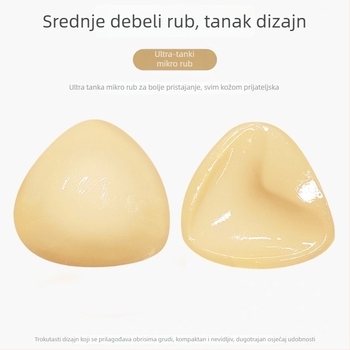 Trokutasti dvostrano ljepljivi ulošci za prsa, od najlona, debeli, za skupljanje i naglašavanje u obliku V