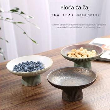 Mood Ceramics pladanj za voće s visokim nogicama – keramika, retro luksuzni stil, lansiranje proljeće 2022
