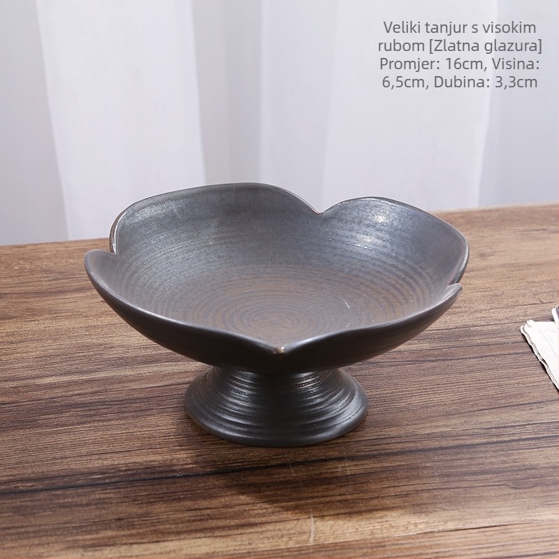 Mood Ceramics pladanj za voće s visokim nogicama – keramika, retro luksuzni stil, lansiranje proljeće 2022