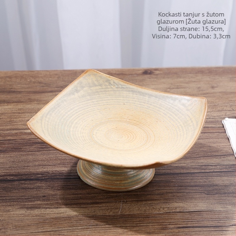 Mood Ceramics pladanj za voće s visokim nogicama – keramika, retro luksuzni stil, lansiranje proljeće 2022